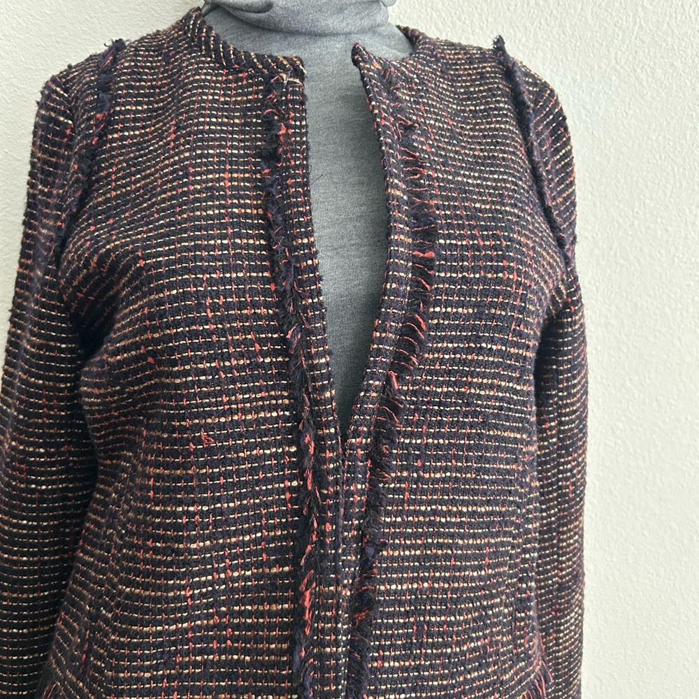 NWT Banana Republic Women's Navy Blue Tweed Jacket
